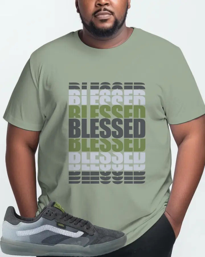 Vans EVDNT UltimateWaffle Sneaker Matching Sage T-Shirt (BLESSED Many Times) - View 10