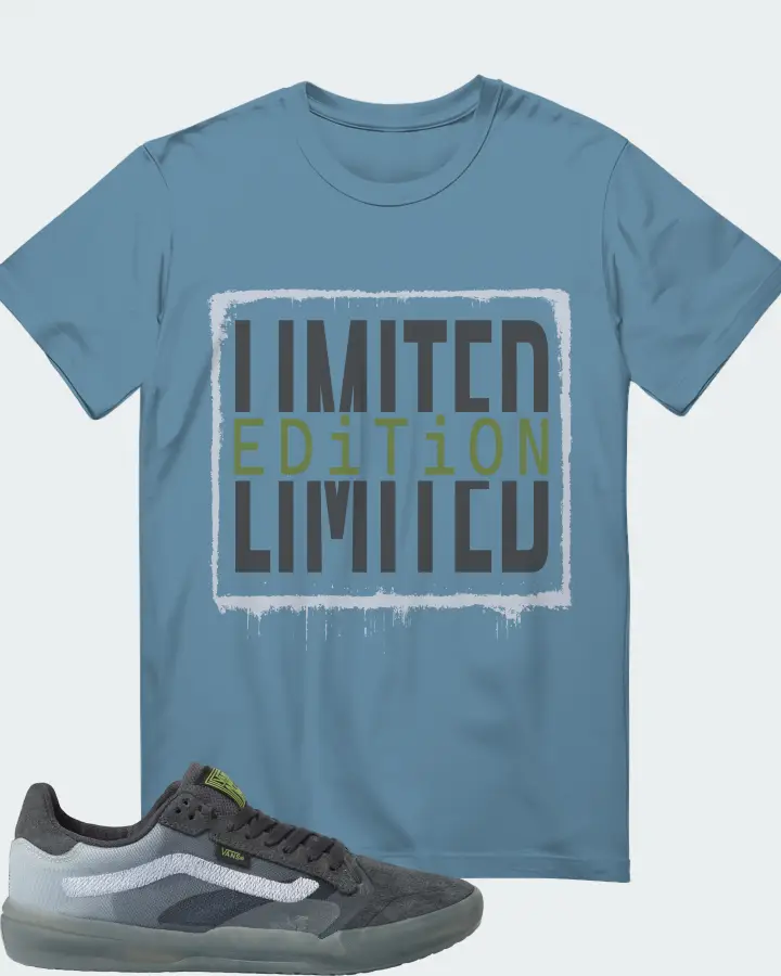 Vans EVDNT UltimateWaffle Sneaker Matching Steel Blue T-Shirt - LIMITED EDITION