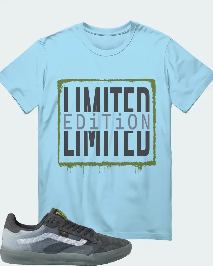 Vans EVDNT UltimateWaffle Sneaker Matching Ocean Blue T-Shirt - LIMITED EDITION