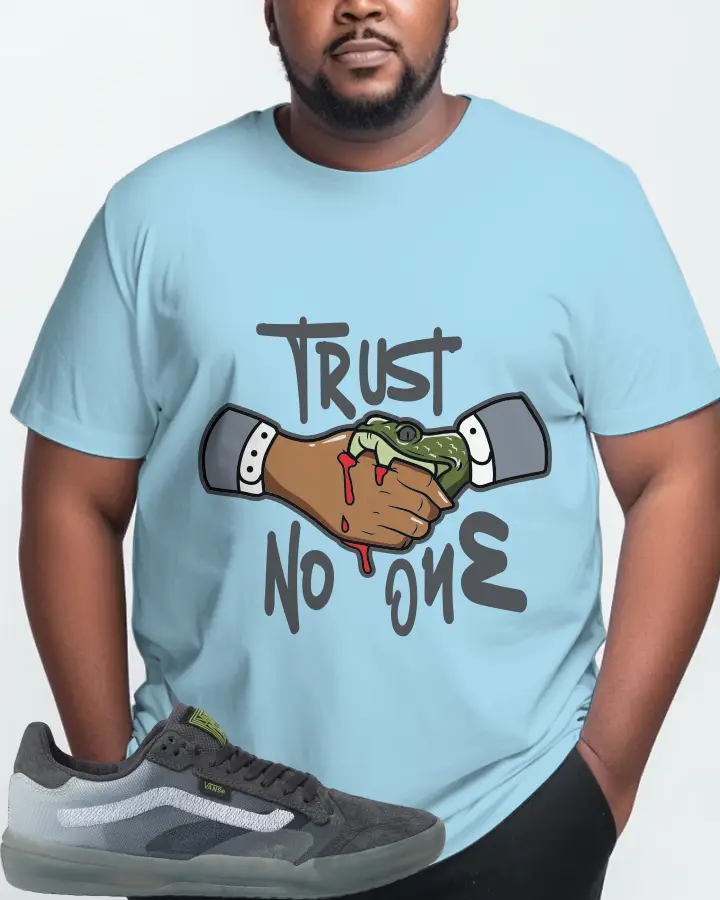 Vans EVDNT UltimateWaffle Sneaker Matching Ocean Blue T-Shirt (Trust No One) - View 10