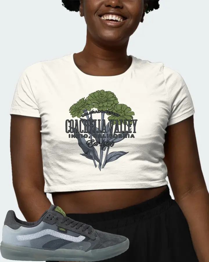 Vans EVDNT UltimateWaffle Sneaker Matching Ecru White Crop Top (Coachella Valley) - View 3