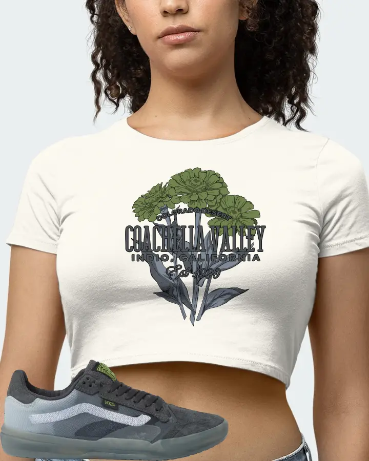 Vans EVDNT UltimateWaffle Sneaker Matching Ecru White Crop Top (Coachella Valley) - View 4