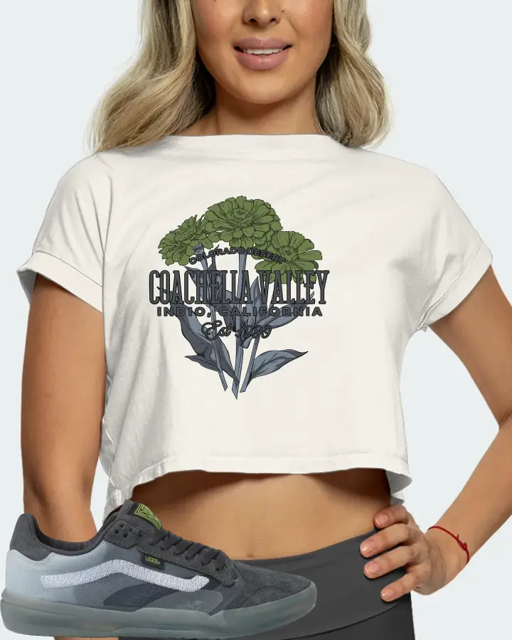 Vans EVDNT UltimateWaffle Sneaker Matching Ecru White Crop Top (Coachella Valley) - View 5