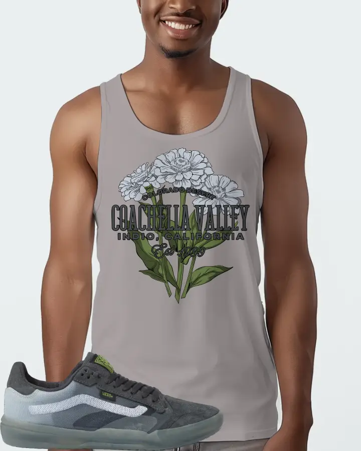 Vans EVDNT UltimateWaffle Sneaker Matching Grey Tank Top (Coachella Valley) - View 2