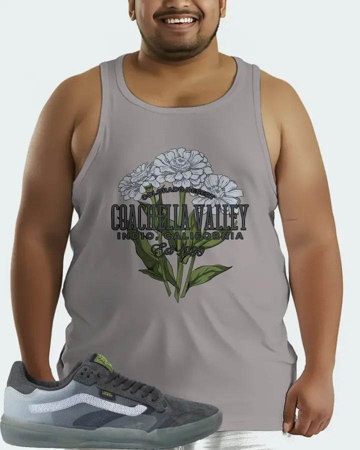 Vans EVDNT UltimateWaffle Sneaker Matching Grey Tank Top (Coachella Valley) - View 6