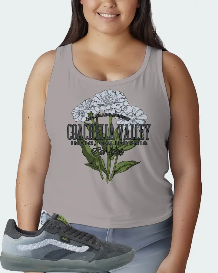 Vans EVDNT UltimateWaffle Sneaker Matching Grey Tank Top (Coachella Valley) - View 7