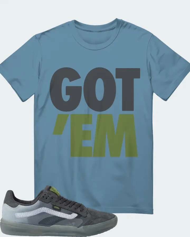 Vans EVDNT UltimateWaffle Sneaker Matching Steel Blue T-Shirt - Got Em