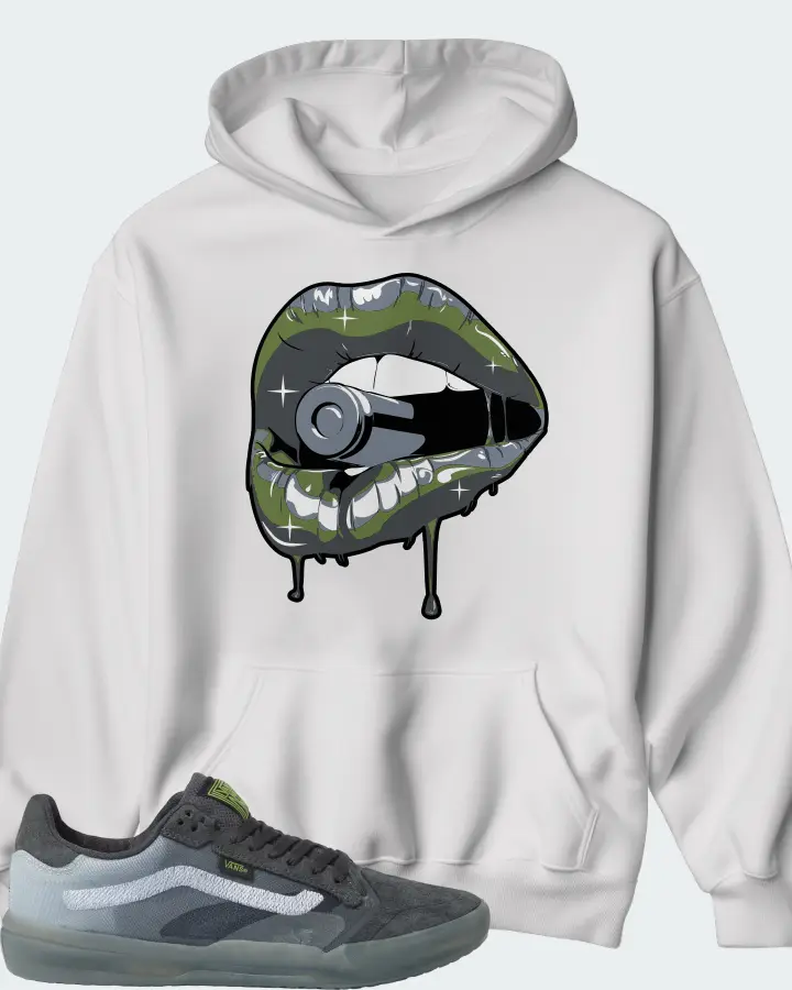 Vans EVDNT UltimateWaffle Sneaker Matching White Kid's Hoodie - Kiss of Death