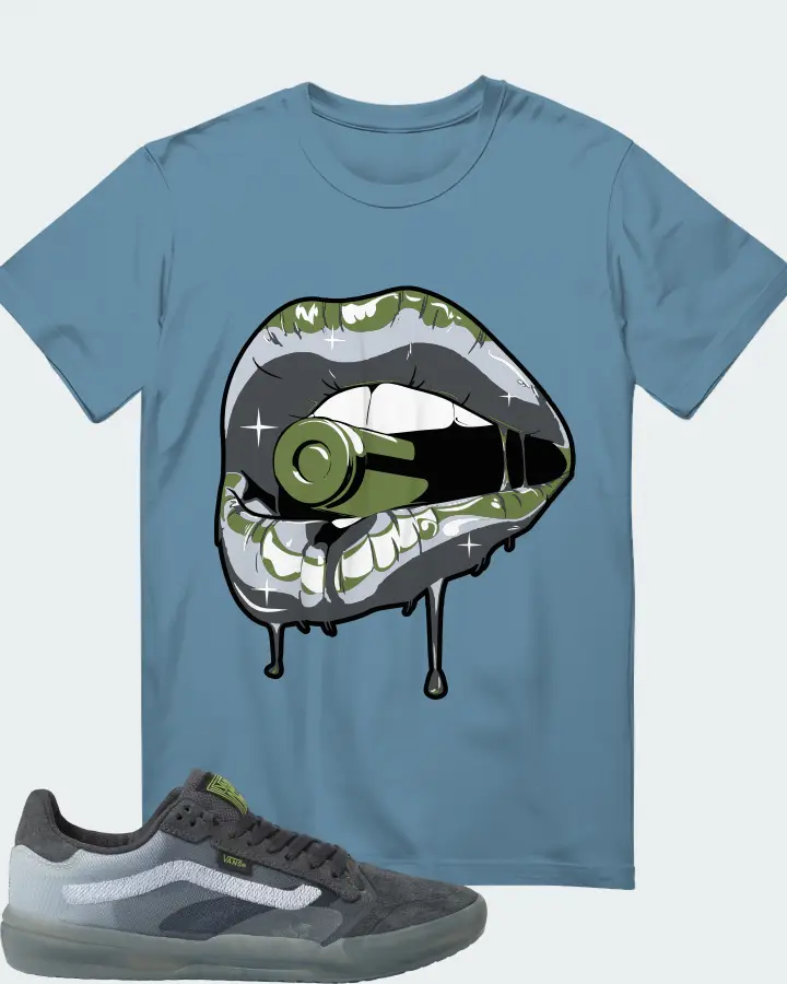 Vans EVDNT UltimateWaffle Sneaker Matching Steel Blue T-Shirt - Kiss of Death