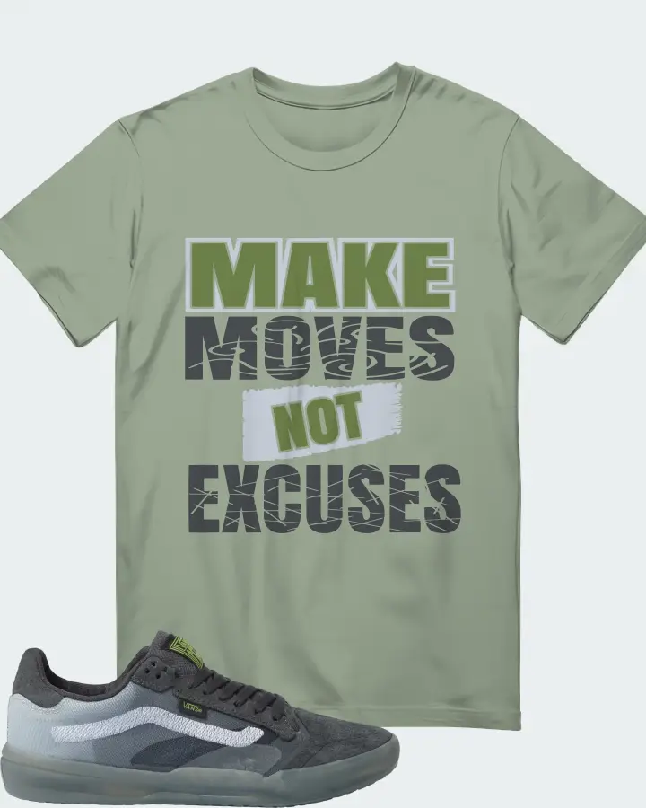 Vans EVDNT UltimateWaffle Sneaker Matching Sage T-Shirt - Make Moves Not Excuses