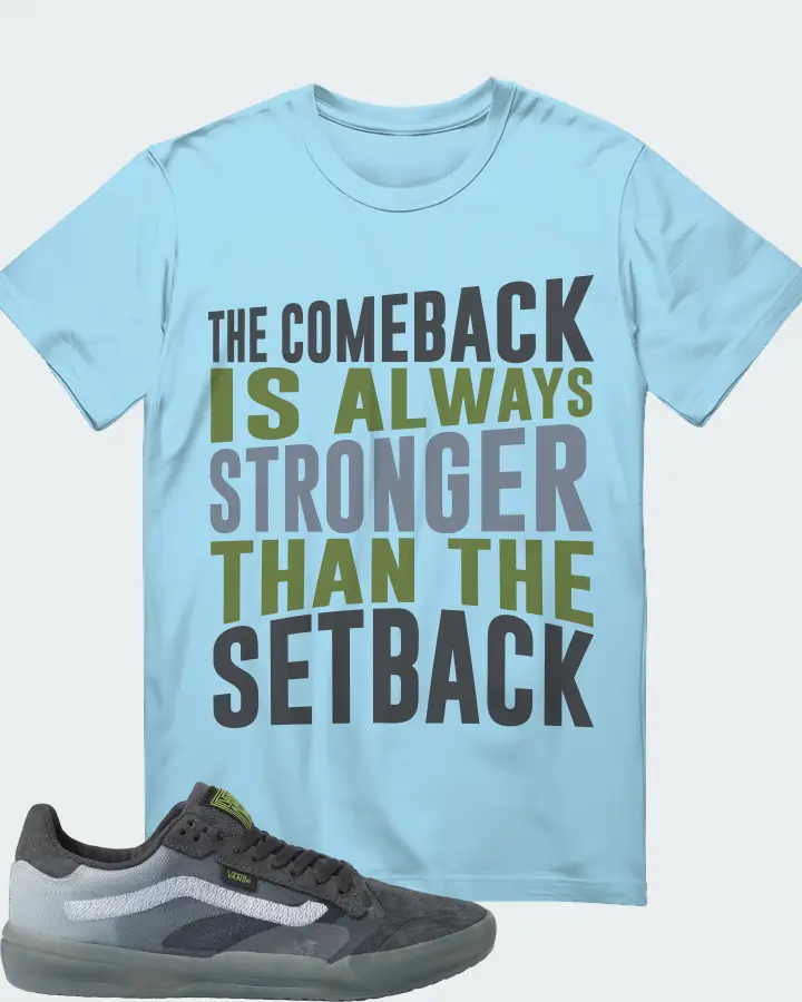 Vans EVDNT UltimateWaffle Sneaker Matching Ocean Blue T-Shirt - The Comeback