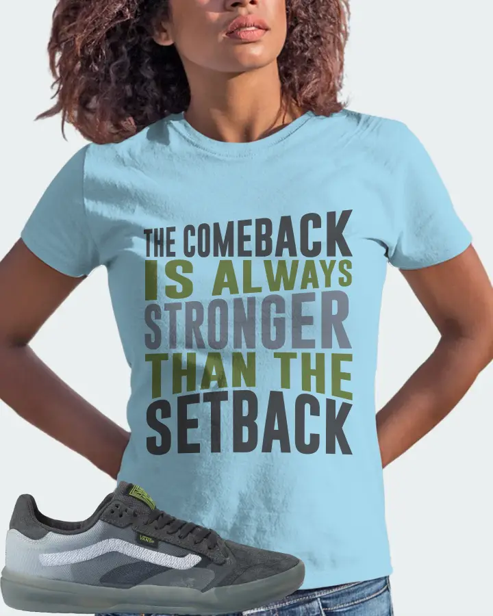 Vans EVDNT UltimateWaffle Sneaker Matching Ocean Blue T-Shirt (The Comeback) - View 3