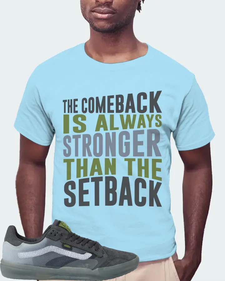 Vans EVDNT UltimateWaffle Sneaker Matching Ocean Blue T-Shirt (The Comeback) - View 4