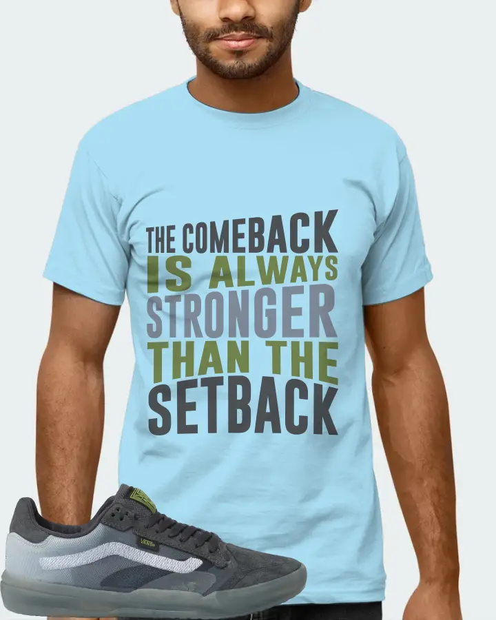 Vans EVDNT UltimateWaffle Sneaker Matching Ocean Blue T-Shirt (The Comeback) - View 6