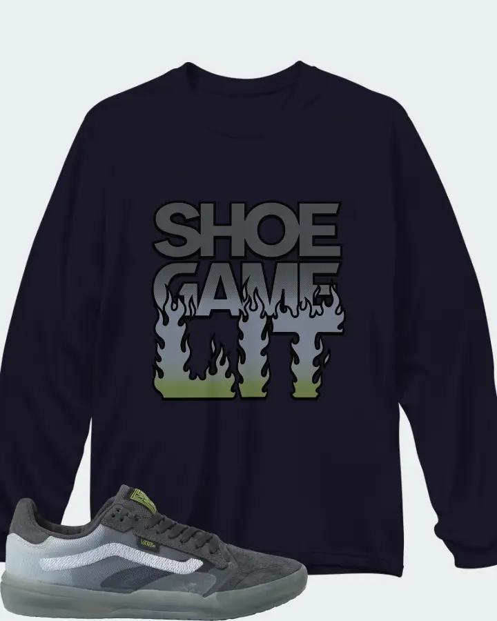 Vans EVDNT UltimateWaffle Sneaker Matching Navy Long Sleeve T-Shirt - Shoe Game Lit Refreshed