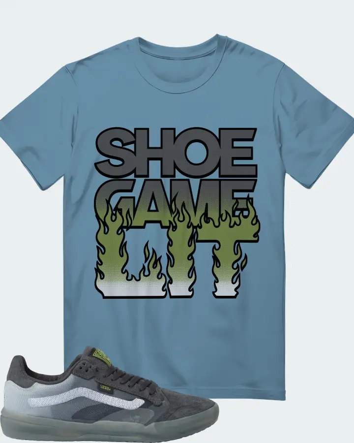 Vans EVDNT UltimateWaffle Sneaker Matching Steel Blue T-Shirt - Shoe Game Lit Refreshed