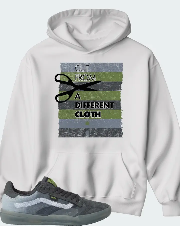 Vans EVDNT UltimateWaffle Sneaker Matching White Kid's Hoodie - Cut From a Different Cloth