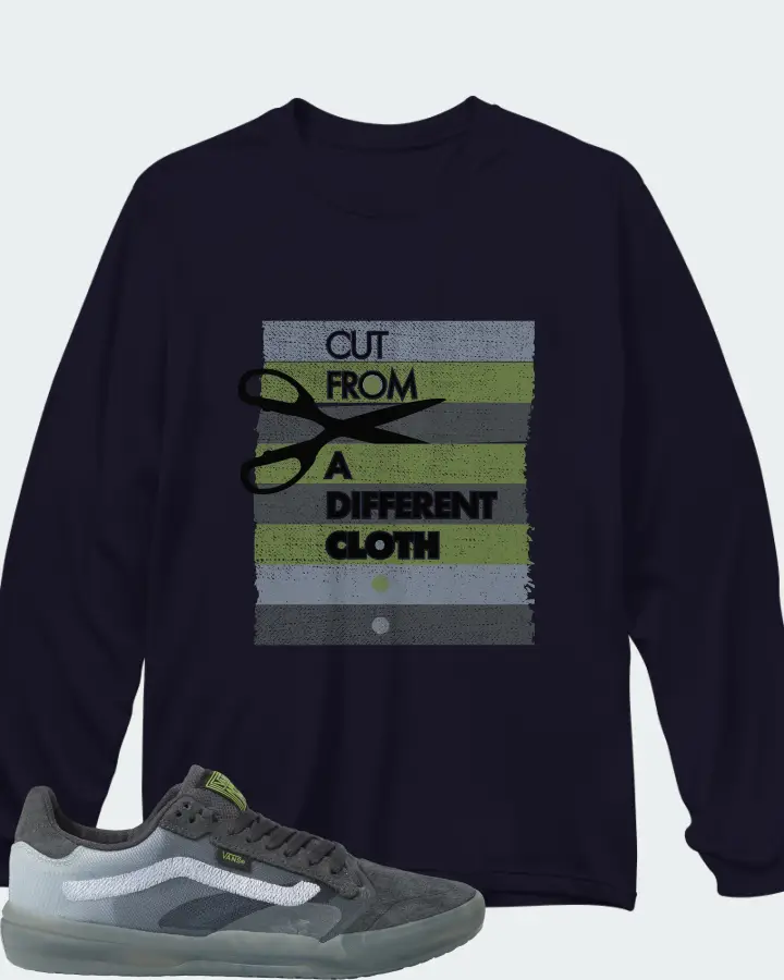 Vans EVDNT UltimateWaffle Sneaker Matching Navy Long Sleeve T-Shirt - Cut From a Different Cloth