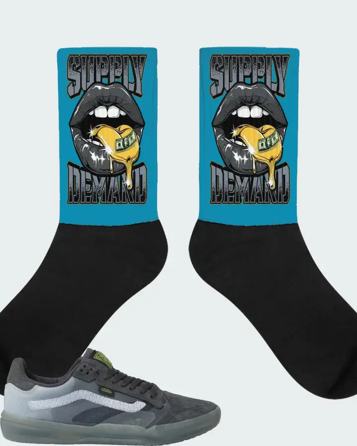 Socks in Aqua