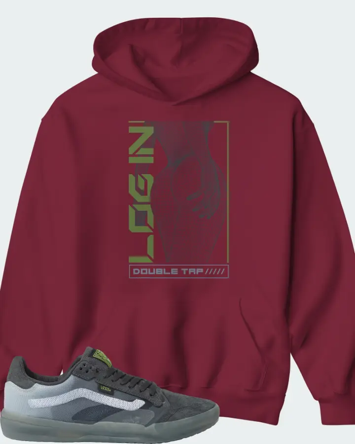 Hoodie in Maroon