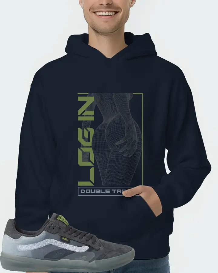 Vans EVDNT UltimateWaffle Sneaker Matching Navy Kid's Hoodie (LOGIN) - View 4