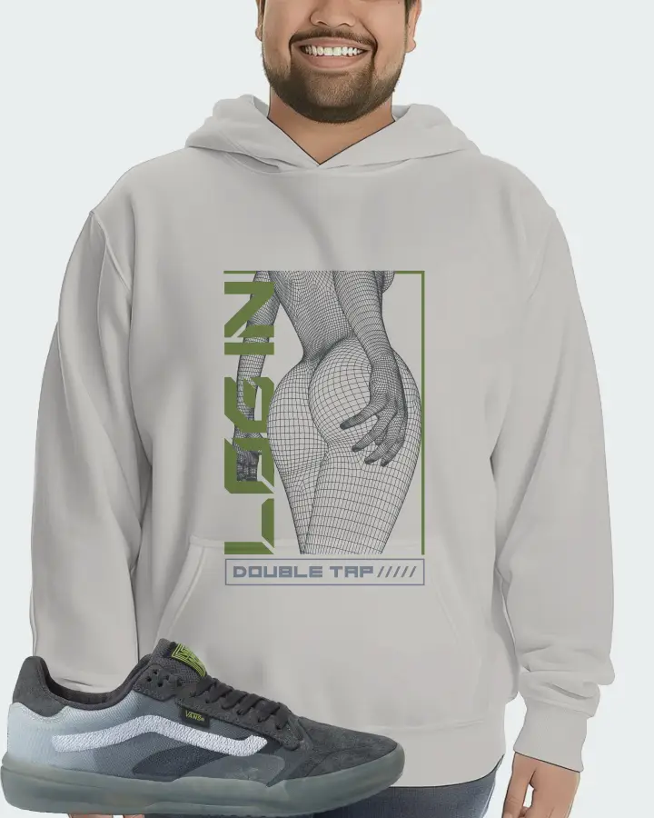 Vans EVDNT UltimateWaffle Sneaker Matching Grey Kid's Hoodie (LOGIN) - View 6
