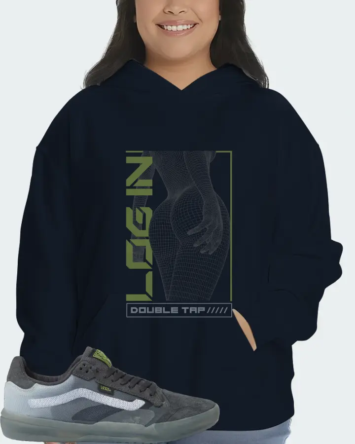 Vans EVDNT UltimateWaffle Sneaker Matching Navy Kid's Hoodie (LOGIN) - View 7