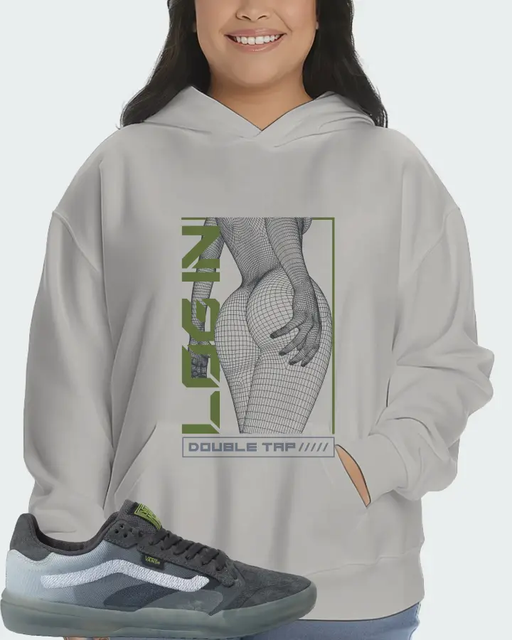 Vans EVDNT UltimateWaffle Sneaker Matching Grey Kid's Hoodie (LOGIN) - View 7