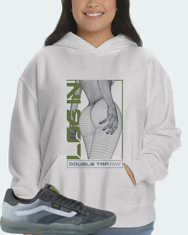 Vans EVDNT UltimateWaffle Sneaker Matching White Kid's Hoodie (LOGIN) - View 7