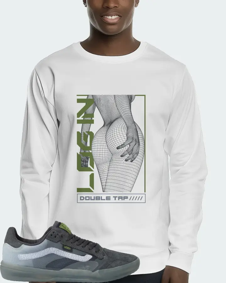 Vans EVDNT UltimateWaffle Sneaker Matching White Long Sleeve T-Shirt (LOGIN) - View 2