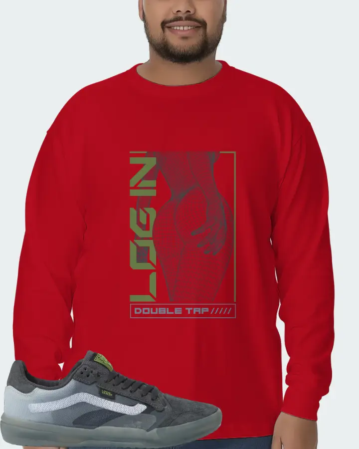 Vans EVDNT UltimateWaffle Sneaker Matching Red Long Sleeve T-Shirt (LOGIN) - View 6
