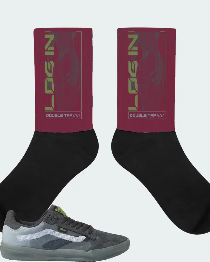 Socks in Maroon