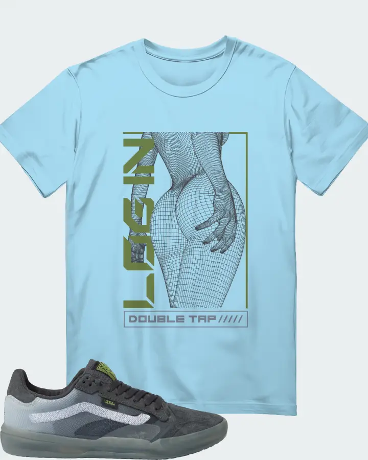 Vans EVDNT UltimateWaffle Sneaker Matching Ocean Blue T-Shirt (LOGIN) - View 1