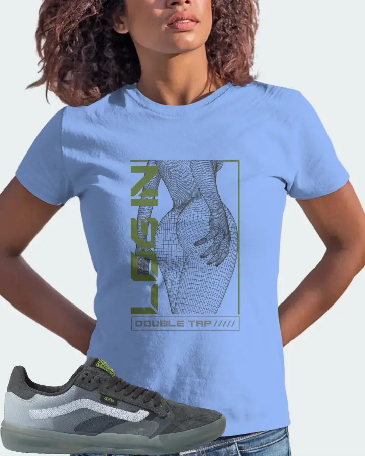 Vans EVDNT UltimateWaffle Sneaker Matching Carolina Blue T-Shirt (LOGIN) - View 3