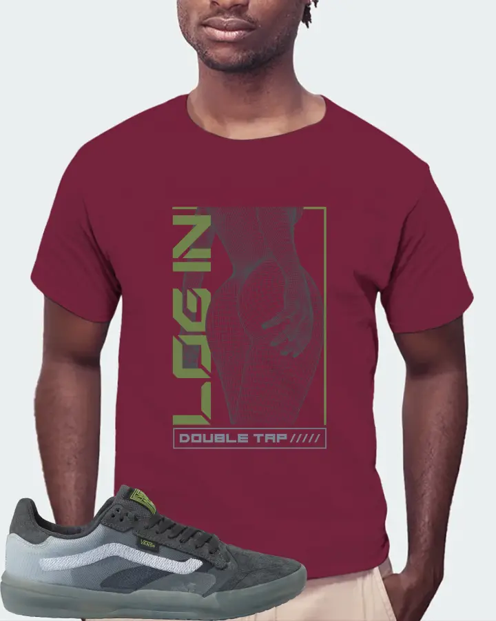 Vans EVDNT UltimateWaffle Sneaker Matching Maroon Kid's T-Shirt (LOGIN) - View 4