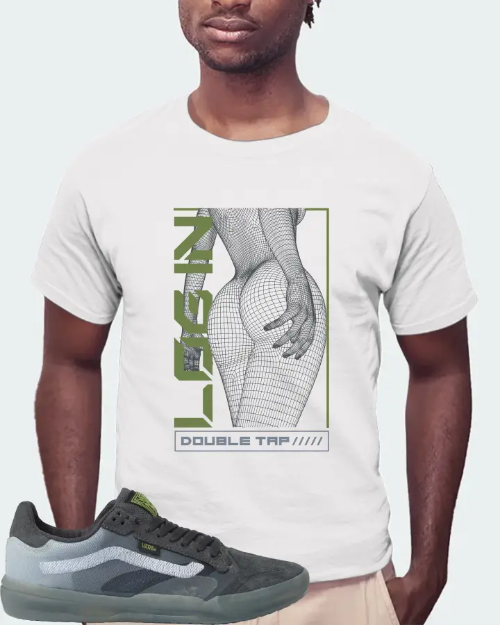 Vans EVDNT UltimateWaffle Sneaker Matching White Kid's T-Shirt (LOGIN) - View 4