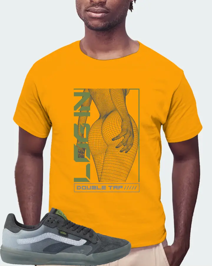Vans EVDNT UltimateWaffle Sneaker Matching Gold Gildan T-Shirt (LOGIN) - View 4