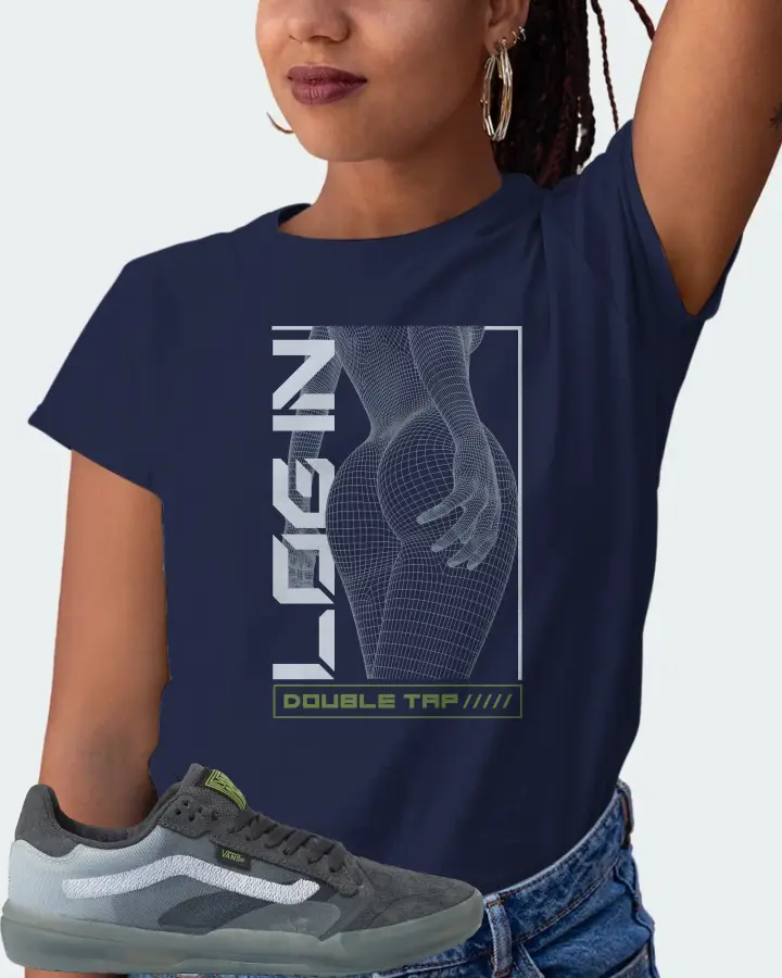 Vans EVDNT UltimateWaffle Sneaker Matching Navy Kid's T-Shirt (LOGIN) - View 5