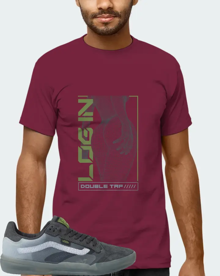 Vans EVDNT UltimateWaffle Sneaker Matching Maroon Kid's T-Shirt (LOGIN) - View 6