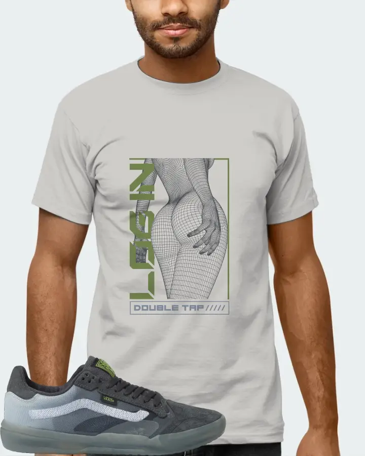 Vans EVDNT UltimateWaffle Sneaker Matching Grey Kid's T-Shirt (LOGIN) - View 6