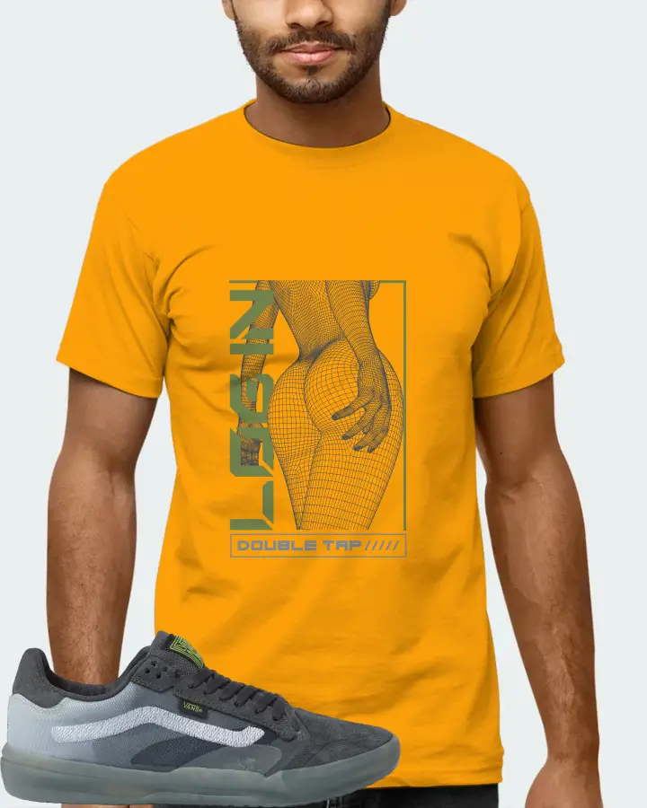 Vans EVDNT UltimateWaffle Sneaker Matching Gold Gildan T-Shirt (LOGIN) - View 6