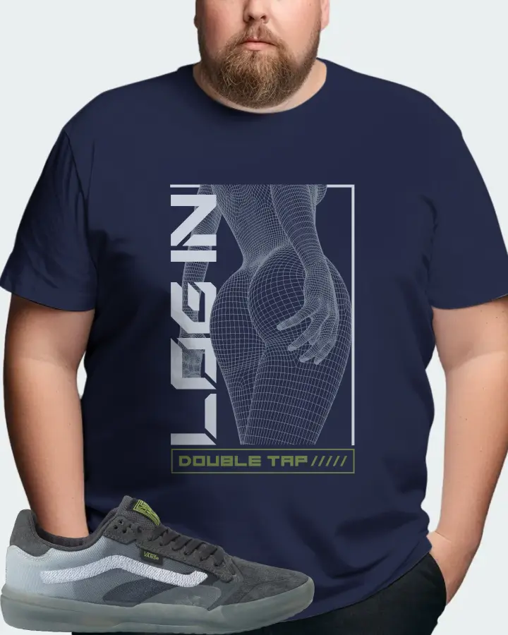 Vans EVDNT UltimateWaffle Sneaker Matching Navy Kid's T-Shirt (LOGIN) - View 8