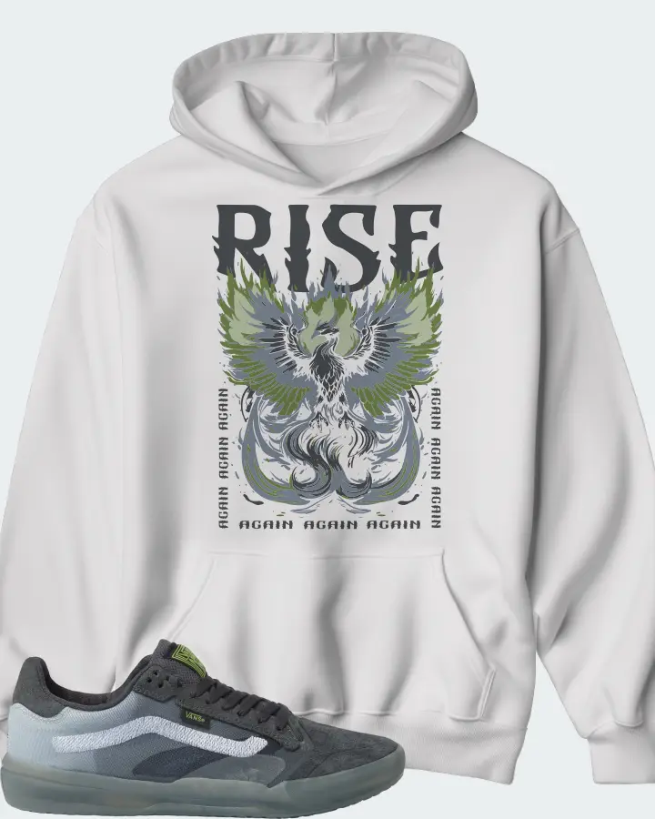 Vans EVDNT UltimateWaffle Sneaker Matching White Kid's Hoodie - RISE