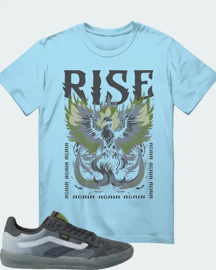 Vans EVDNT UltimateWaffle Sneaker Matching Ocean Blue T-Shirt - RISE