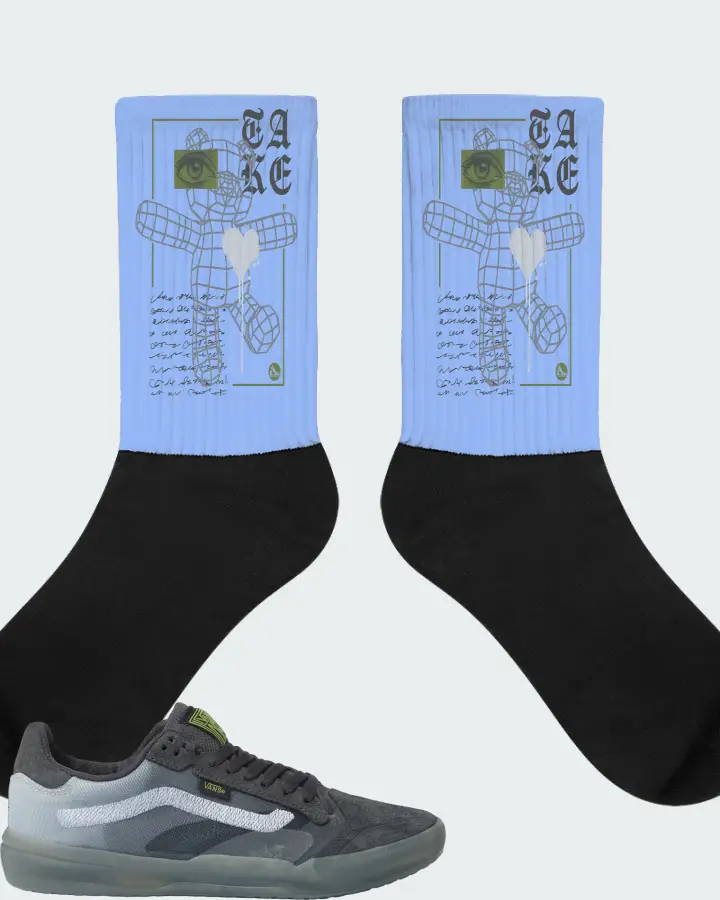 Socks in Carolina Blue