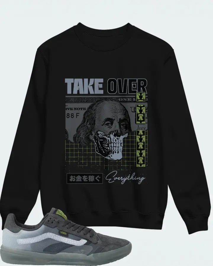 Sweatshirt in Black