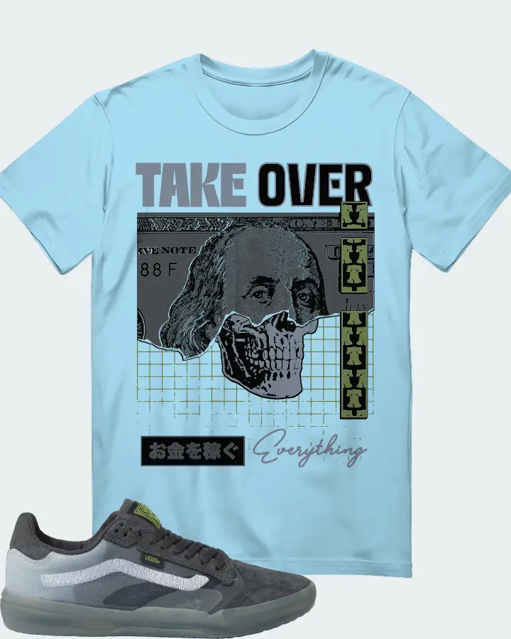 Vans EVDNT UltimateWaffle Sneaker Matching Ocean Blue T-Shirt - Take Over