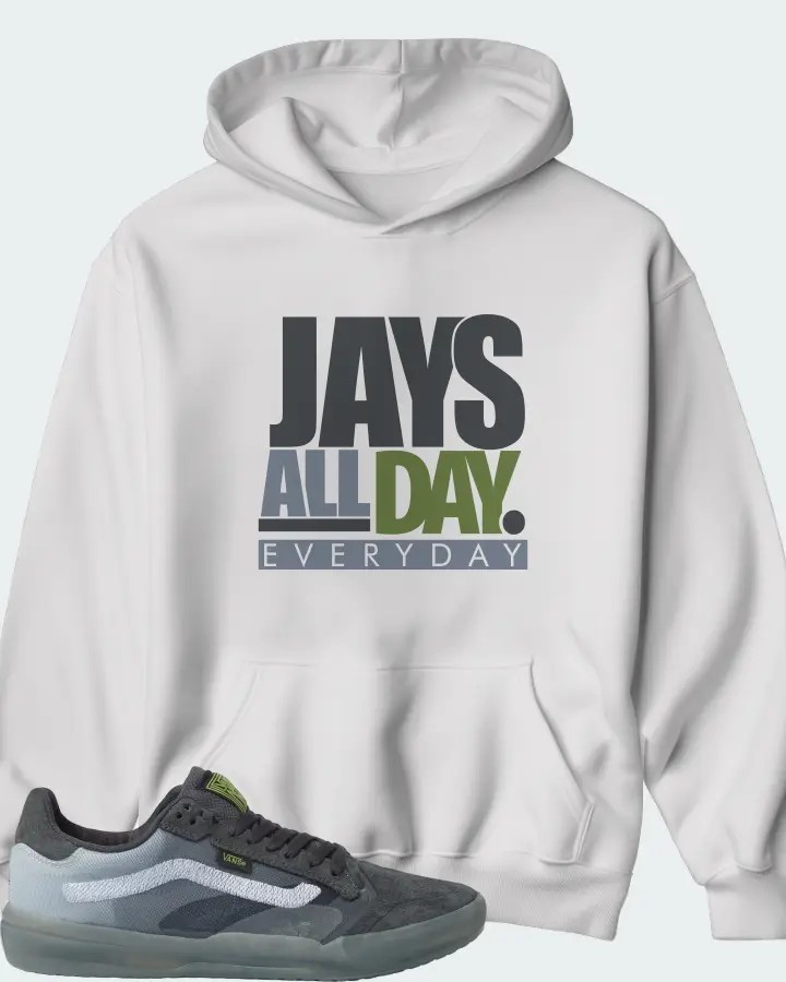 Vans EVDNT UltimateWaffle Sneaker Matching White Kid's Hoodie - Jays All Day