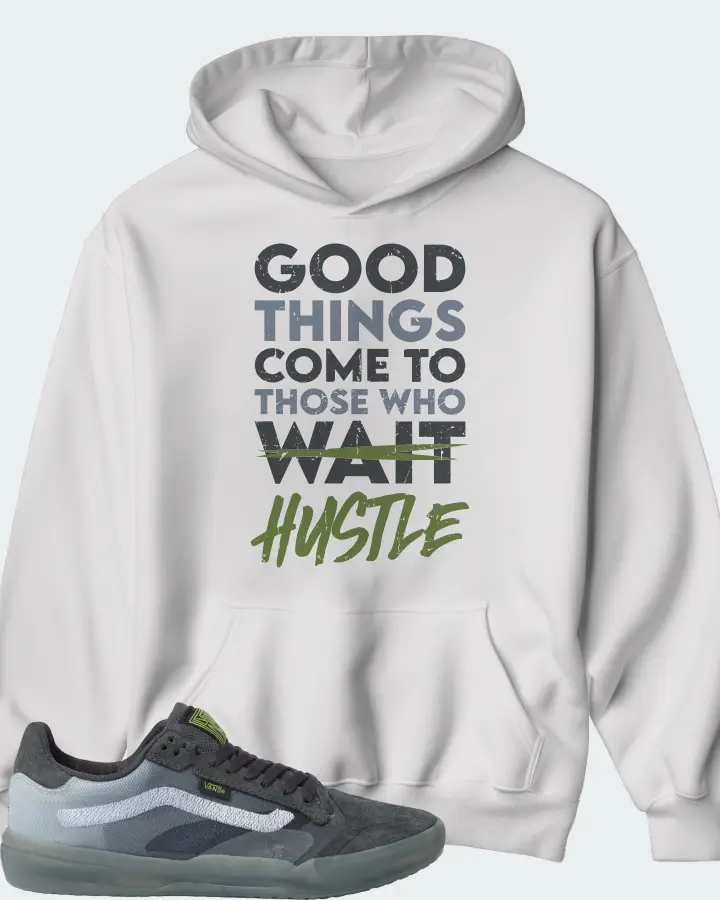 Vans EVDNT UltimateWaffle Sneaker Matching White Kid's Hoodie - Good Things Come