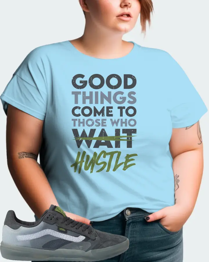 Vans EVDNT UltimateWaffle Sneaker Matching Ocean Blue T-Shirt (Good Things Come) - View 11